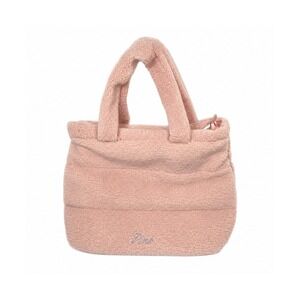 Victoria's Secret PINK Sherpa Fleece Puffer Tote Bag Blush Pink Zip Top Large
